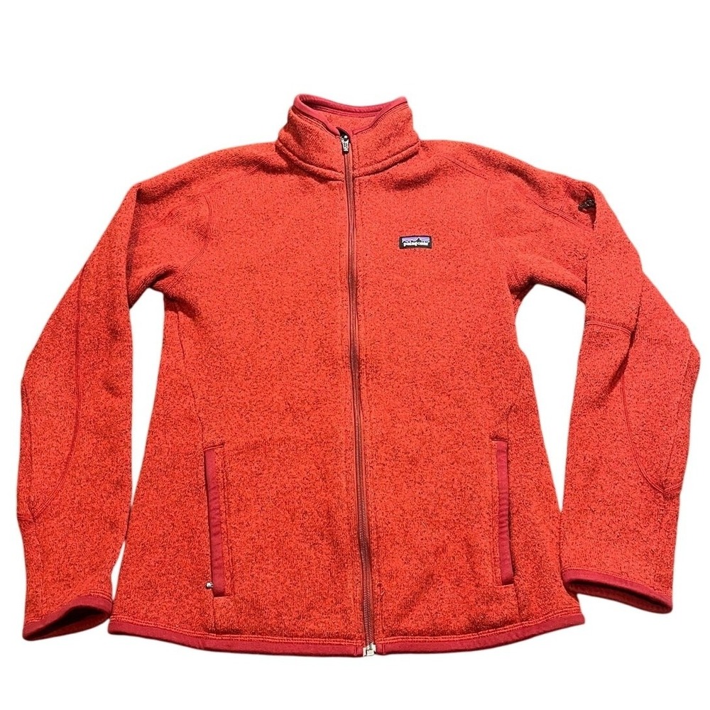Patagonia Better Sweater Full Zip Womens‎ Size Small Red Warm Outdoors Hiking